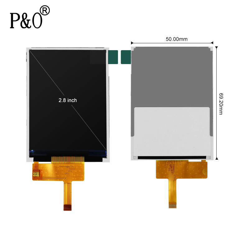 Esposizione LCD del touch screen di Pin di Polcd 40 240x320, pannello di tocco LCD a 2,8 pollici di MCU FPC TFT