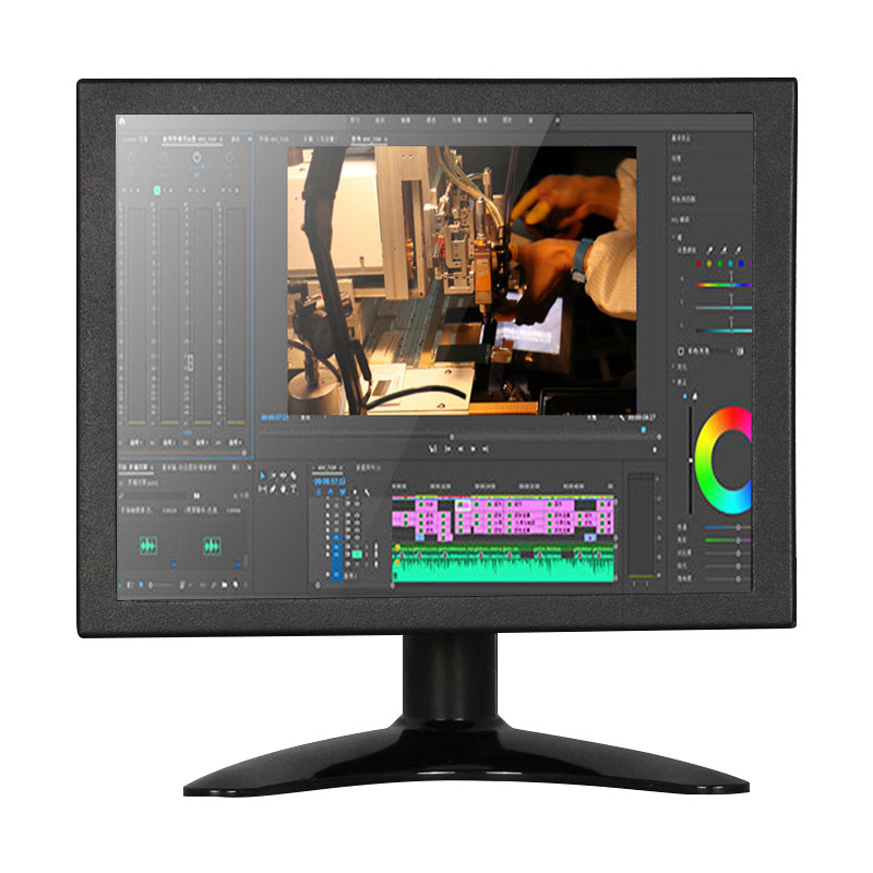 Display a LED a 8 pollici VGA TFT multi funzione Polcd Materiale in metallo per monitor industriale incorporato