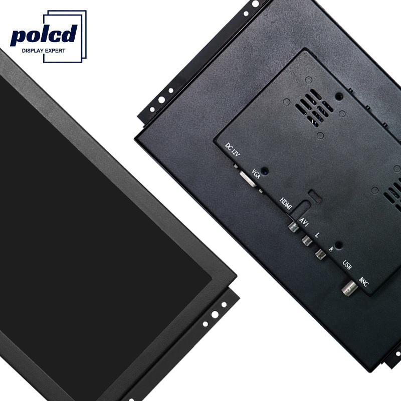 Polcd Industrial Touch Monitor capacitivo da 10 pollici VGA Display LCD per computer Open Frame