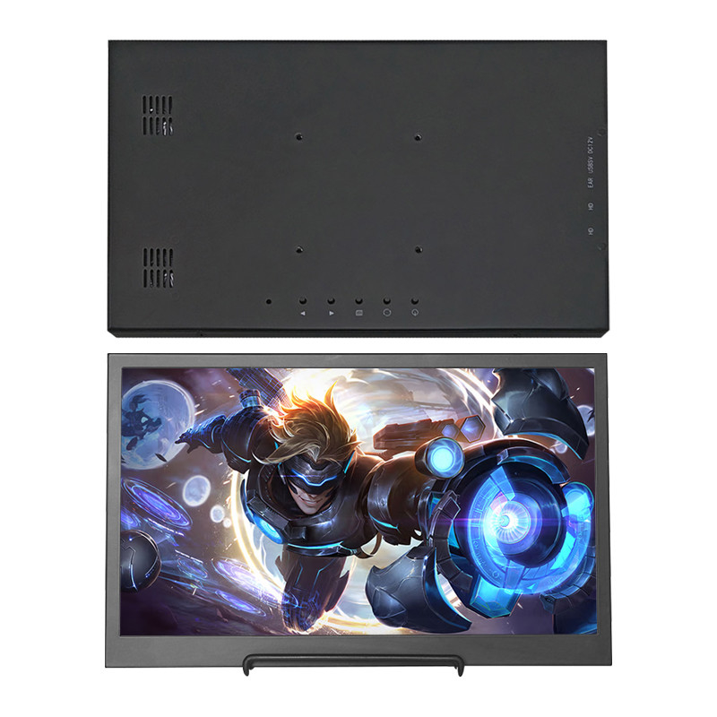 Display a 15,6 pollici 3840x2160 del monitor LCD portatile del porto di Polcd Dual Type C