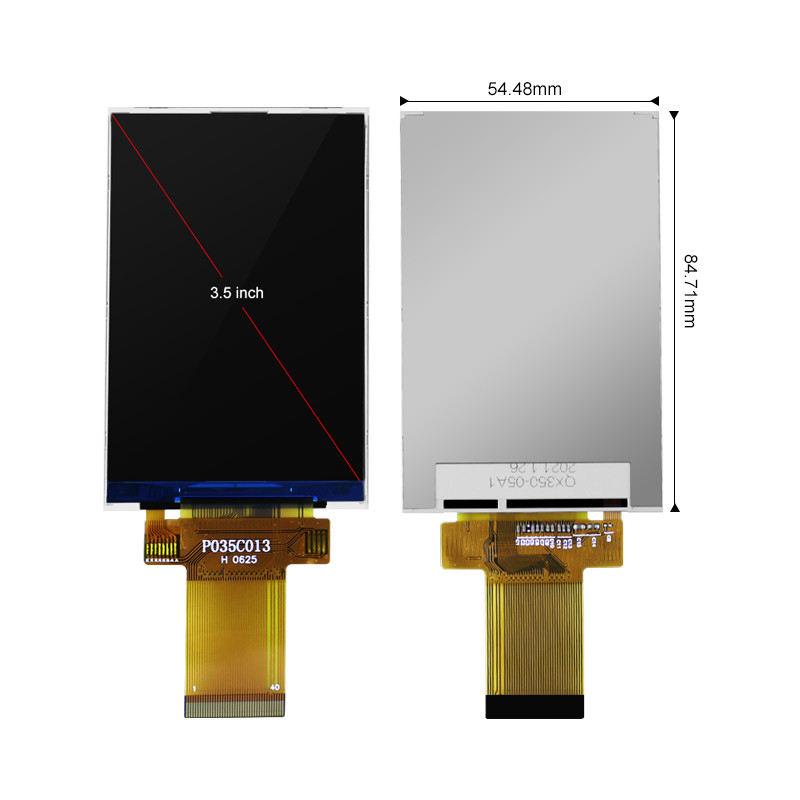 Pannello comandi LCD a 3,5 pollici 450cd/m2 di Polcd 320x480 Spi per l'annuncio pubblicitario