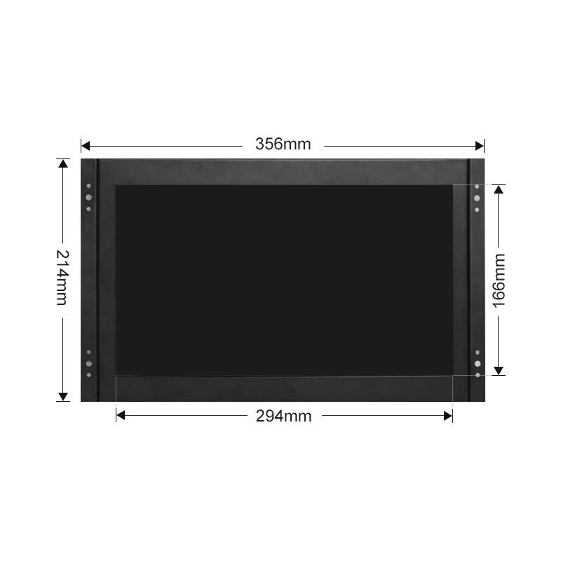 Polcd Monitor LCD industriale da 13,3 pollici con cornice aperta Touch Screen VGA HDMI