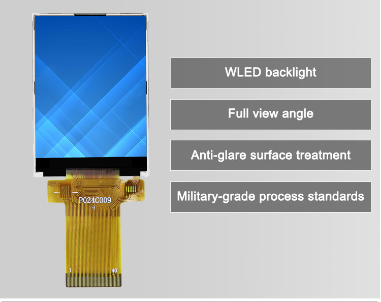 Visualizzazione a 2,4 pollici di TFT LCD, modulo LCD di ILI9341V 24pin SPI per Mini Video Camera