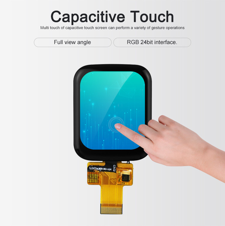 Polcd 1,69 pollici 240x280 pannello sensoriale a tocco capacitivo modulo LCD full view angle per smartwatch