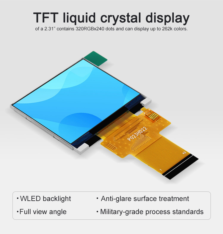 La porta seriale Dots Matrix Touch Screen TFT di SPI ILI9342C visualizza l'IPS a 2,31 pollici 320x240 LCD