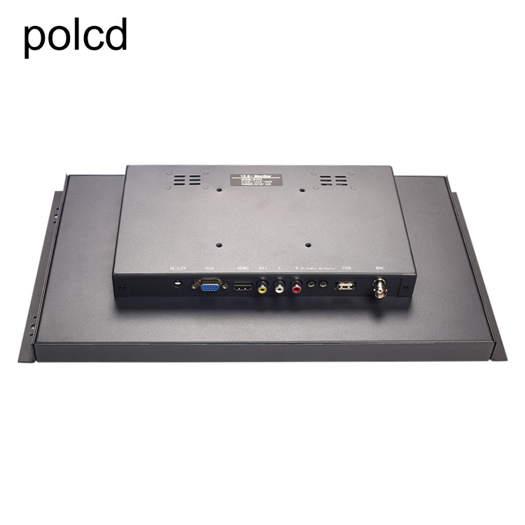 Porta VGA industriale incastonata fissata al muro di IPS HDMI del monitor LCD a 15,6 pollici del metallo di Polcd