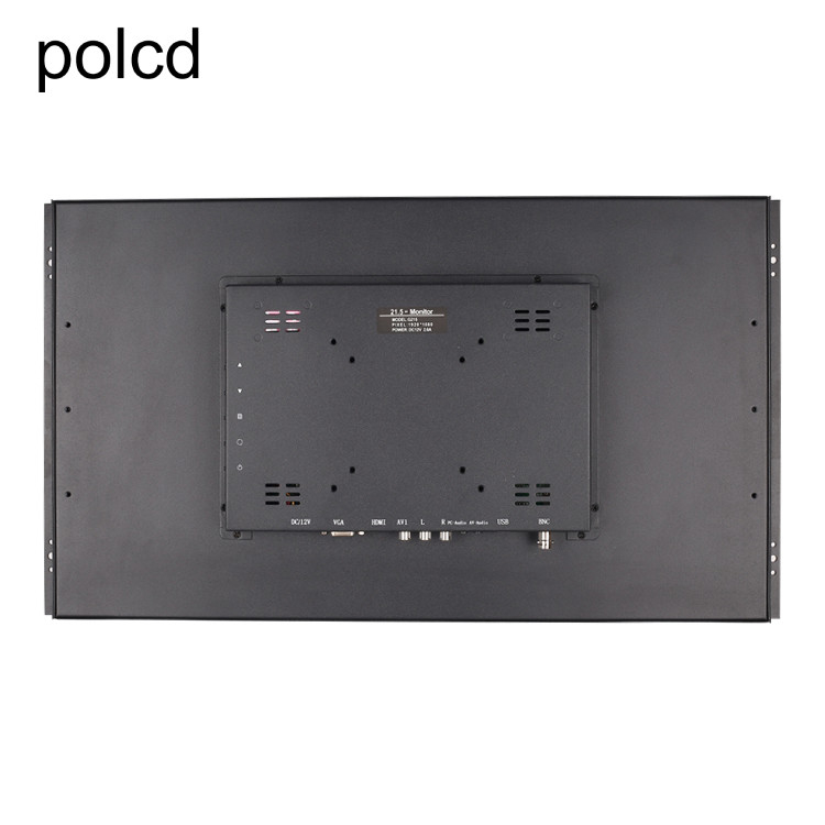 Cassa di alluminio di Polcd del monitor del metallo piano puro LCD a 21,5 pollici industriale del touch screen
