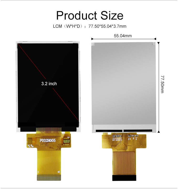 Polcd 3,5 pollici 240x320 pixel Small TFT Display 320x480 ILI9488 Driver IC