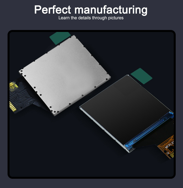 Touch screen 240*240 di ST7789V IC TFT LCD a piena vista per gli orologi astuti