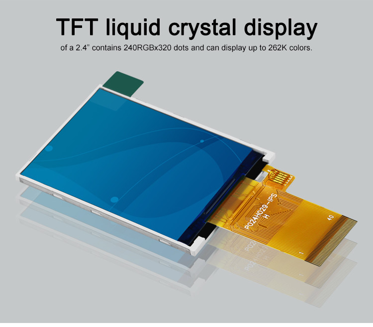 Esposizione LCD di Tft del pidocchio di Polcd 350 dell'interfaccia a 2,4 pollici del touch screen 240x320 48.96mm MCU RGB