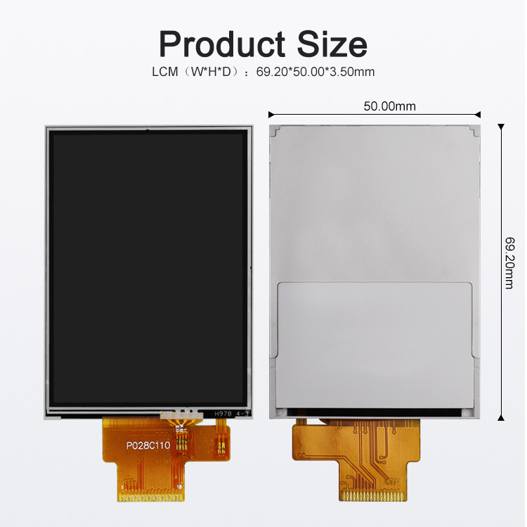 Polcd 260 Nit 240x320 Lcd 2,8 pollici ST7789V Touch Panel Lcd 4 fili SPI