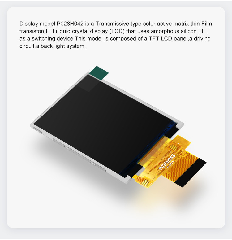Polcd MCU 8 bit 2,8 modulo LCD 57,6 mm Touch Screen Display Modul 12 0'CLOCK