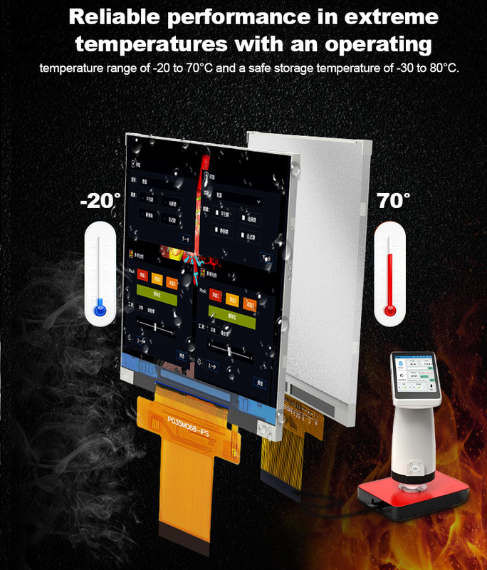 Ili9488 Tft Touch Screen Polcd Modulo LCD da 3,5 pollici 320x480 Ips angolo di visualizzazione Interfaccia RGB