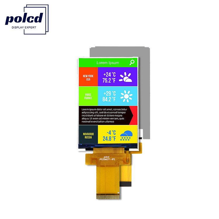 3.5 pollici attrezzature industriali Tft Modulo LCD a colori Ips Mcu Spi Interfaccia