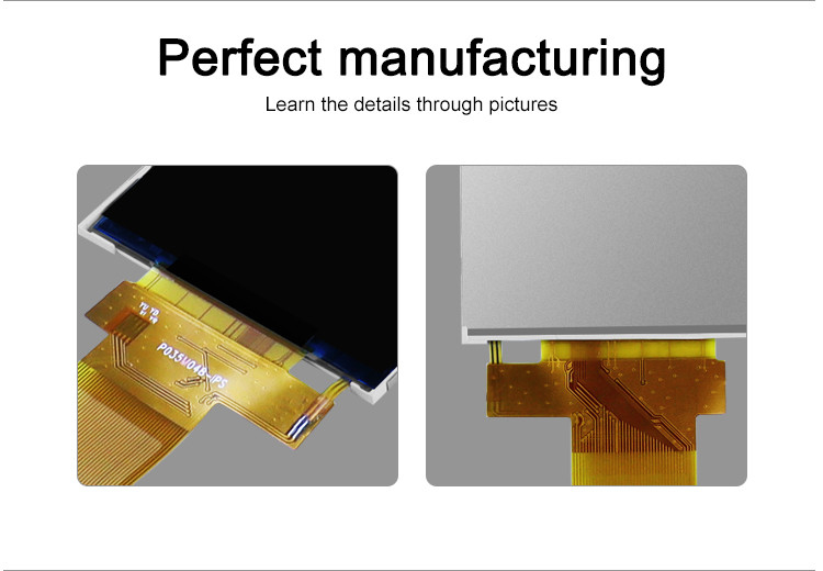 320x480 Display LCD Tft da 3,5 pollici 18 bit Interfaccia Rgb parallela Dimensioni ridotte