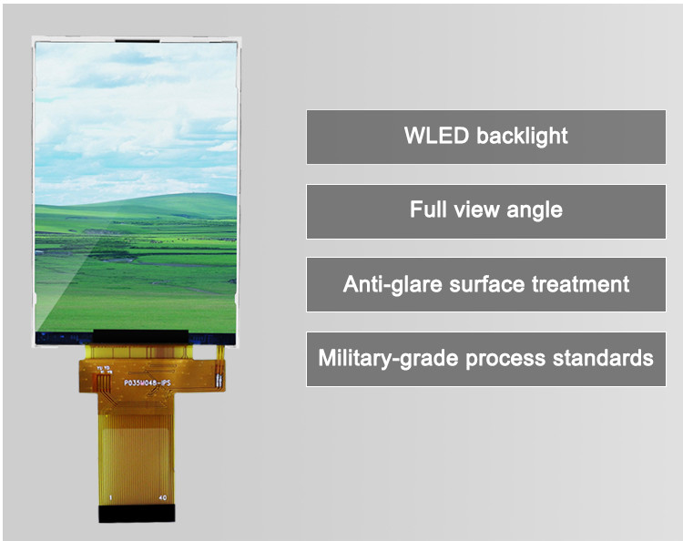 320x480 Display LCD Tft da 3,5 pollici 18 bit Interfaccia Rgb parallela Dimensioni ridotte