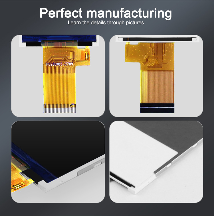 Mcu 37 Pin 2,8 pollici touch screen LCD Display Modulo con resistenza touch