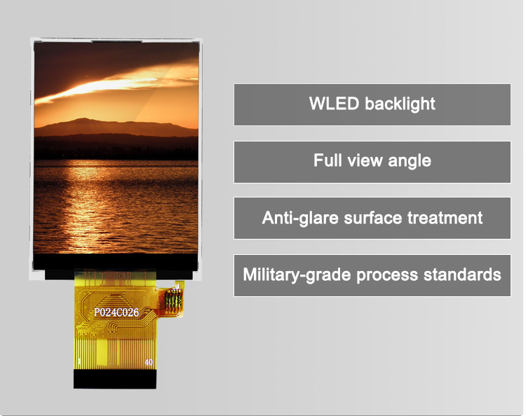 Polcd ST7789V Display LCD da 2,4 pollici 12 0'CLOCK 240x320