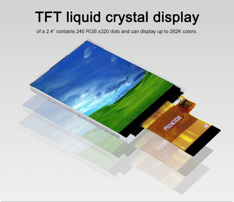 Polcd ST7789V Display LCD da 2,4 pollici 12 0'CLOCK 240x320