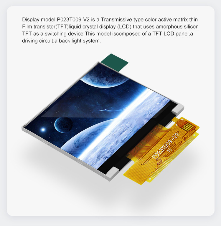 Polcd 2.31 Inch 320x240 Risoluzione 8080 Interfaccia MCU ILI9342C Modulo di visualizzazione LCD a colori