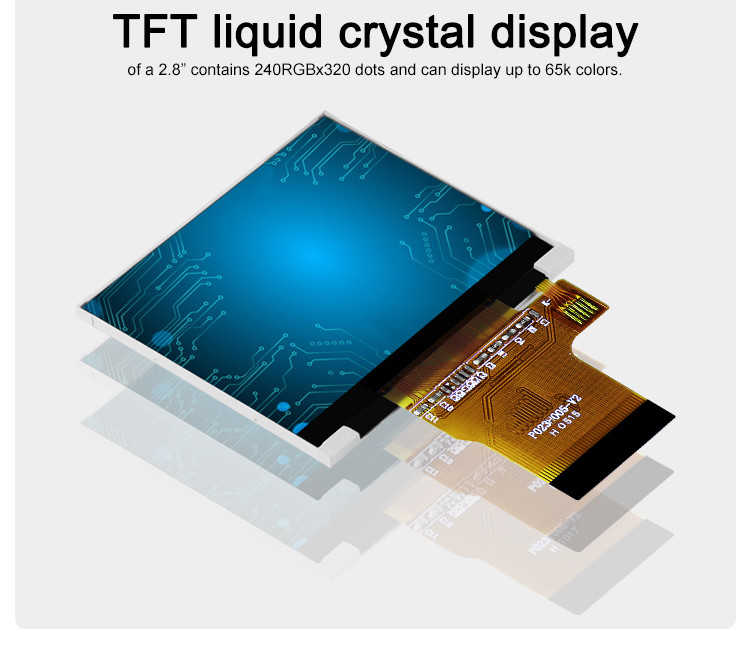 Polcd Color 262K 2,31 Inch Square Screen 300 Nit 320x240 tft display LCD