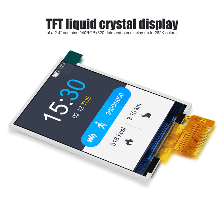 Polcd ST7789V2 HD TFT Display RoHS 2,4 Tft Spi 240x320 3 fili 2 linee