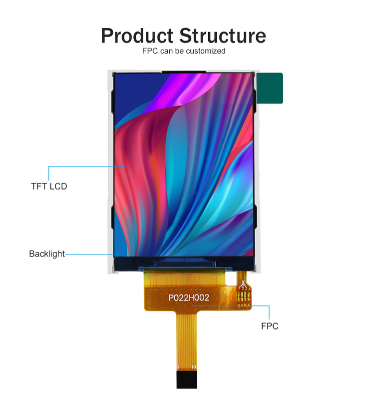 Polcd 44,64mm Touchscreen Display Module 2,2 pollici Tft Spi 240x320 Raspberry Pi