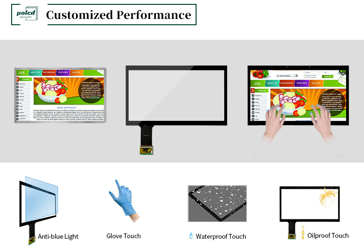 Polcd 13,3 pollici Glass Multi Points Touch Panel impermeabile CTP ILI2511 GG Touchscreen capacitivo