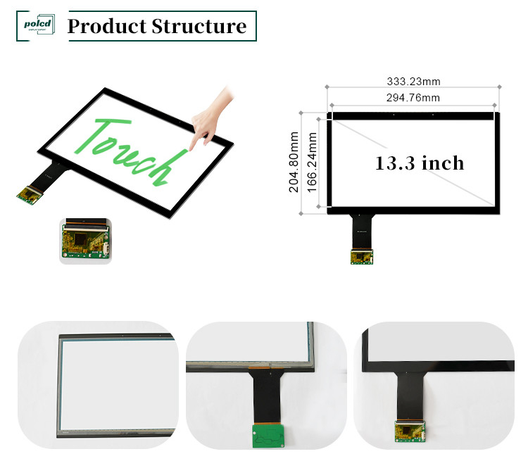 Polcd 13,3 pollici Glass Multi Points Touch Panel impermeabile CTP ILI2511 GG Touchscreen capacitivo
