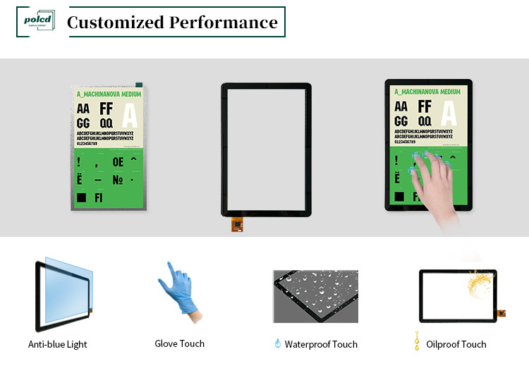 Polcd 10,1 pollici GT9271 vetro a forma quadrata 800x1280 pannello touch screen capacitivo per industria automobilistica
