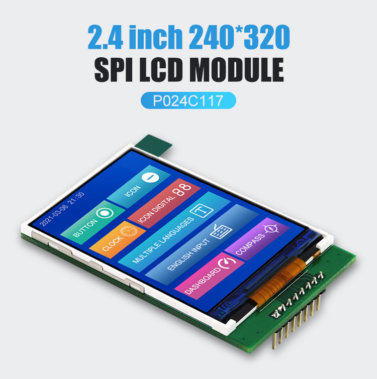 Polcd RoHS Color 262K LCD Tft 2,4 pollici ST7789V2 Tft Touch Panel
