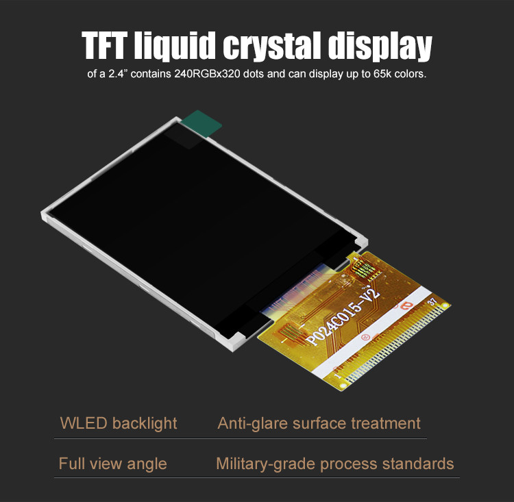 Modulo LCD TFT Polcd ILI9341V 2,4 pollici Tft Spi 240x320 8080 MCU 8 bit