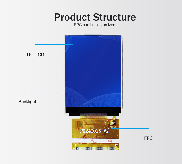 Modulo LCD TFT Polcd ILI9341V 2,4 pollici Tft Spi 240x320 8080 MCU 8 bit