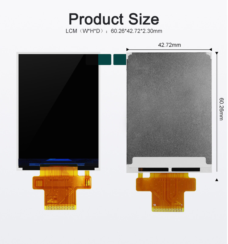 Polcd ST7789V2 2.4 Tft Display Colore 262K TFT Modulo LCD 48.96mm