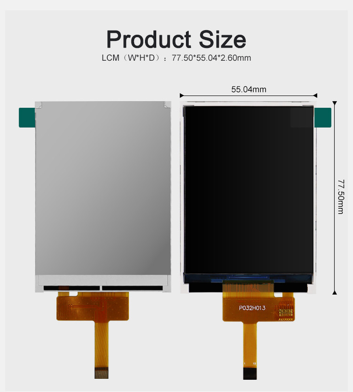 Polcd ST7789V 3,2 pollici Tft Lcd a colori 262K TFT LCD Display 48,6 mm 12 0'CLOCK