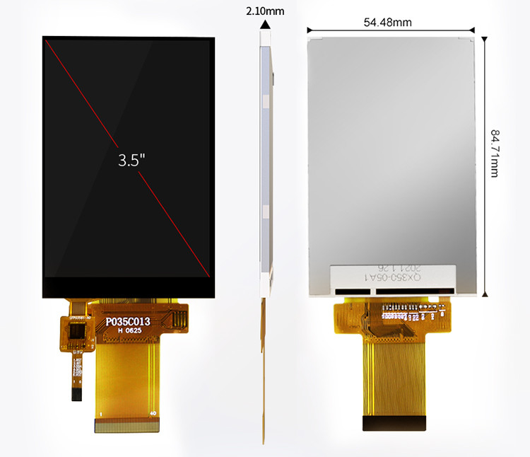 Polcd 3.5'' LCD Screen Capacitive Touch Panel 320x480 40pin ILI9488 3,5 pollici TFT LCD Module Display
