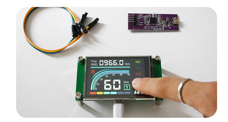 Polcd 2.4 pollici Tft LCD Modulo 240 * 320 Hmi Uart Port Smart LCD Display Resistenza industriale touch screen