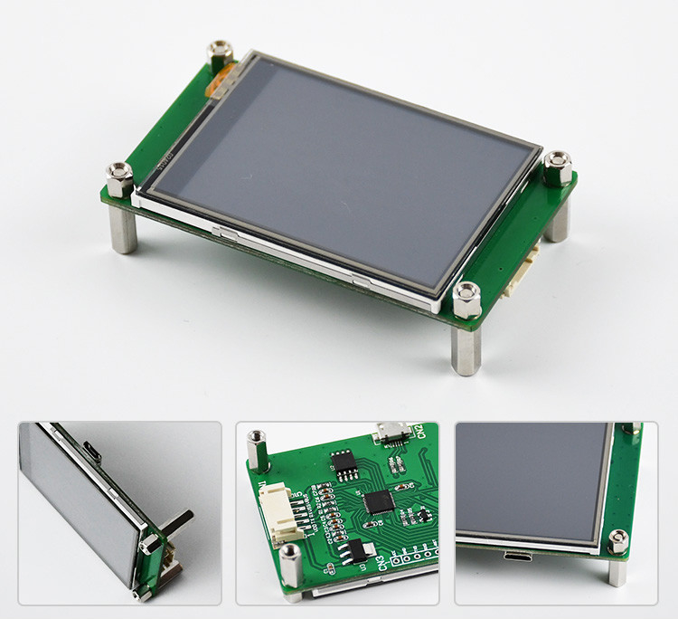 Polcd 2.4 pollici Tft LCD Modulo 240 * 320 Hmi Uart Port Smart LCD Display Resistenza industriale touch screen