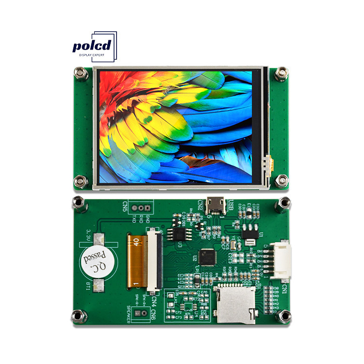Polcd 2,8 pollici 240*320 HMI Modulo LCD TFT incorporato Controllato da qualsiasi schermo di porta seriale MCU