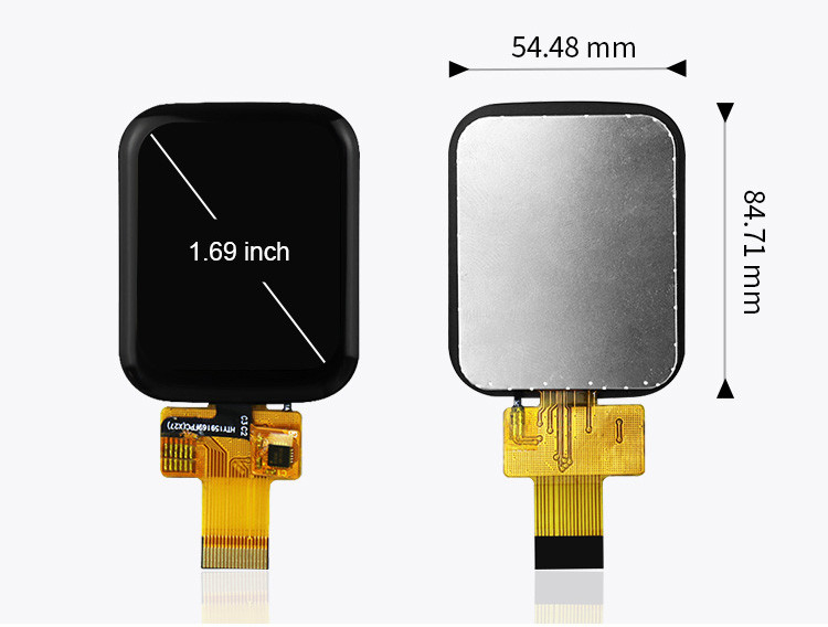 Polcd 1,69 pollici 240x280 pannello sensoriale a tocco capacitivo modulo LCD full view angle per smartwatch