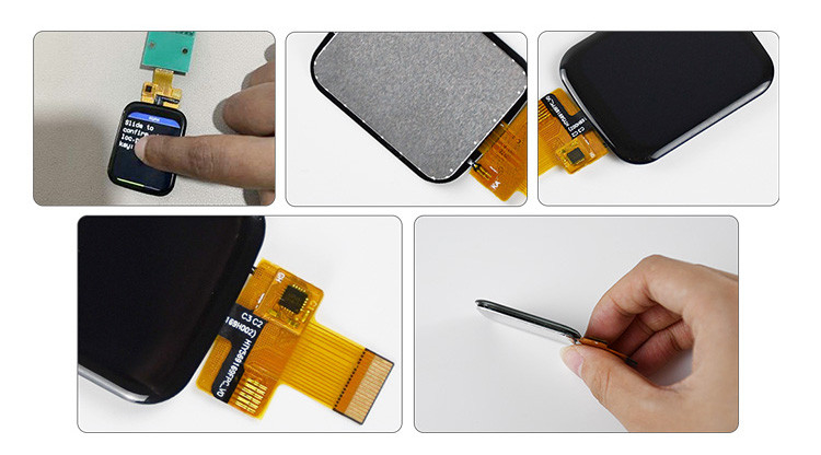 Polcd 1,69 pollici TFT touchscreen capacitivo 240x280 normalmente nero modulo LCD IPS