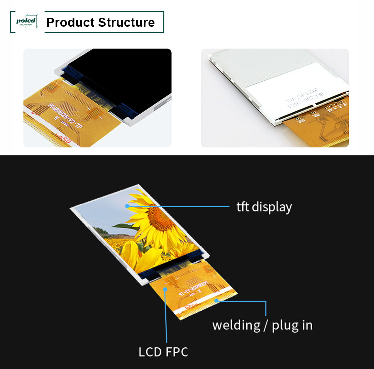Polcd 300 Luminosità 240X320 2,8 pollici LCD Tft Display ILI9341V Display LCD medico