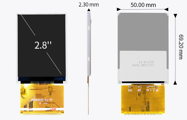 Polcd 300 Luminosità 240X320 2,8 pollici LCD Tft Display ILI9341V Display LCD medico