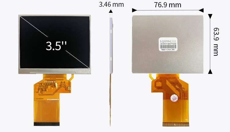 LQ035NC111 Modulo LCD da 3,5 pollici 320x240 Rgb Spi interfaccia 54 pin Color TFT Display