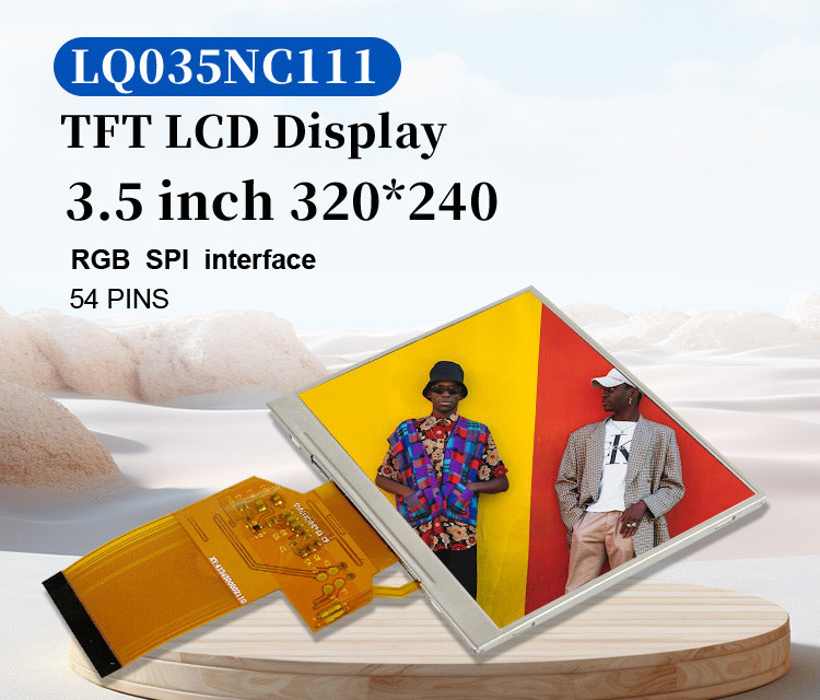 LQ035NC111 Modulo LCD da 3,5 pollici 320x240 Rgb Spi interfaccia 54 pin Color TFT Display