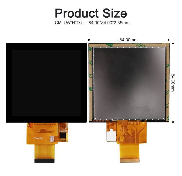 Polcd 4 pollici Pannello LCD 480*480 IPS Display LCD Alta luminosità Interfaccia RGB Modulo LCD TFT