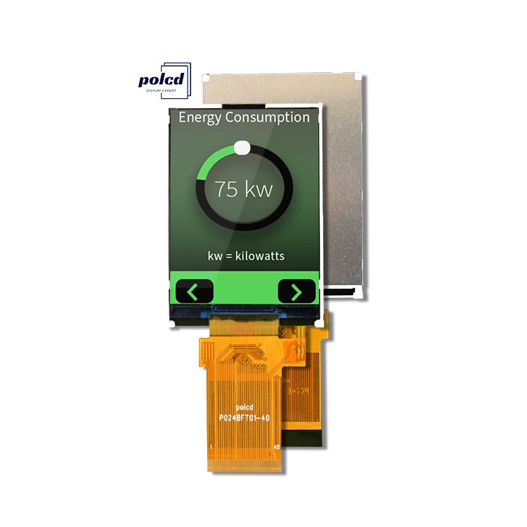 Polcd Display LCD a colori trasflessivo da 2,4 pollici TFT SPI MCU 20 pin Qvga 240x320 TFT LCD