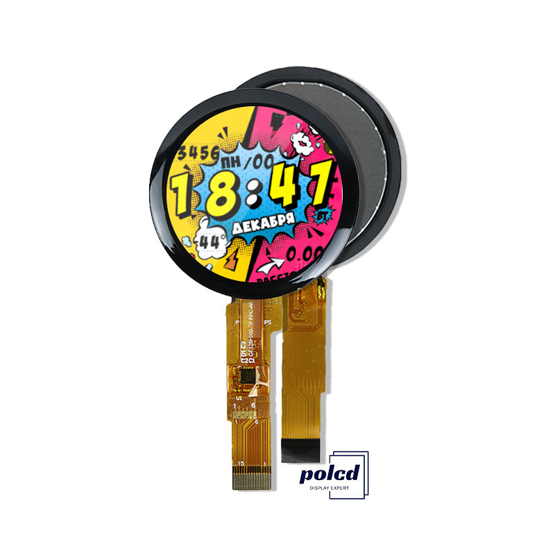 Polcd 1,28 pollici IPS Display LCD circolare 240xRGBx240 Risoluzione Modulo LCD TFT personalizzato per smartwatch