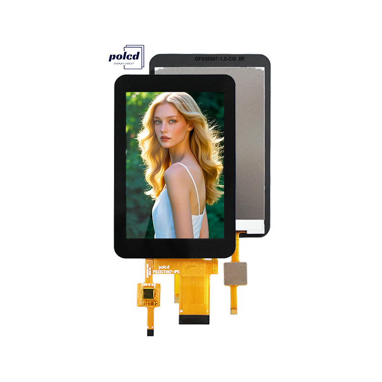 Polcd Contrasto elevato 3,5-pollici schermo LCD Alta luminosità 320x480 Pannello sensoriale capacitivo Tft display LCD