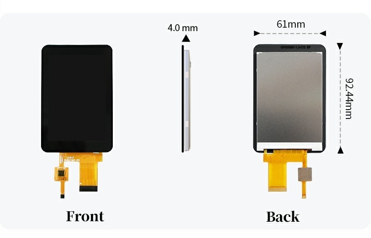 Polcd Contrasto elevato 3,5-pollici schermo LCD Alta luminosità 320x480 Pannello sensoriale capacitivo Tft display LCD